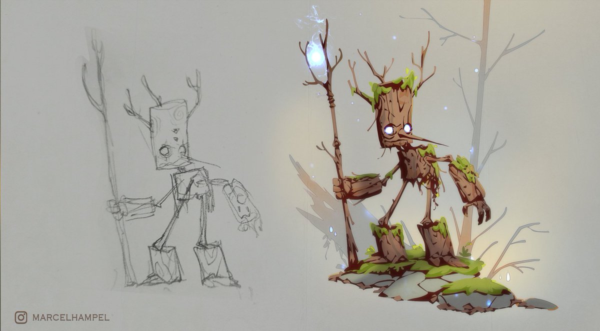 「The wandering Ent 」|Marcel Hampel | on PATREON & GUMROADのイラスト
