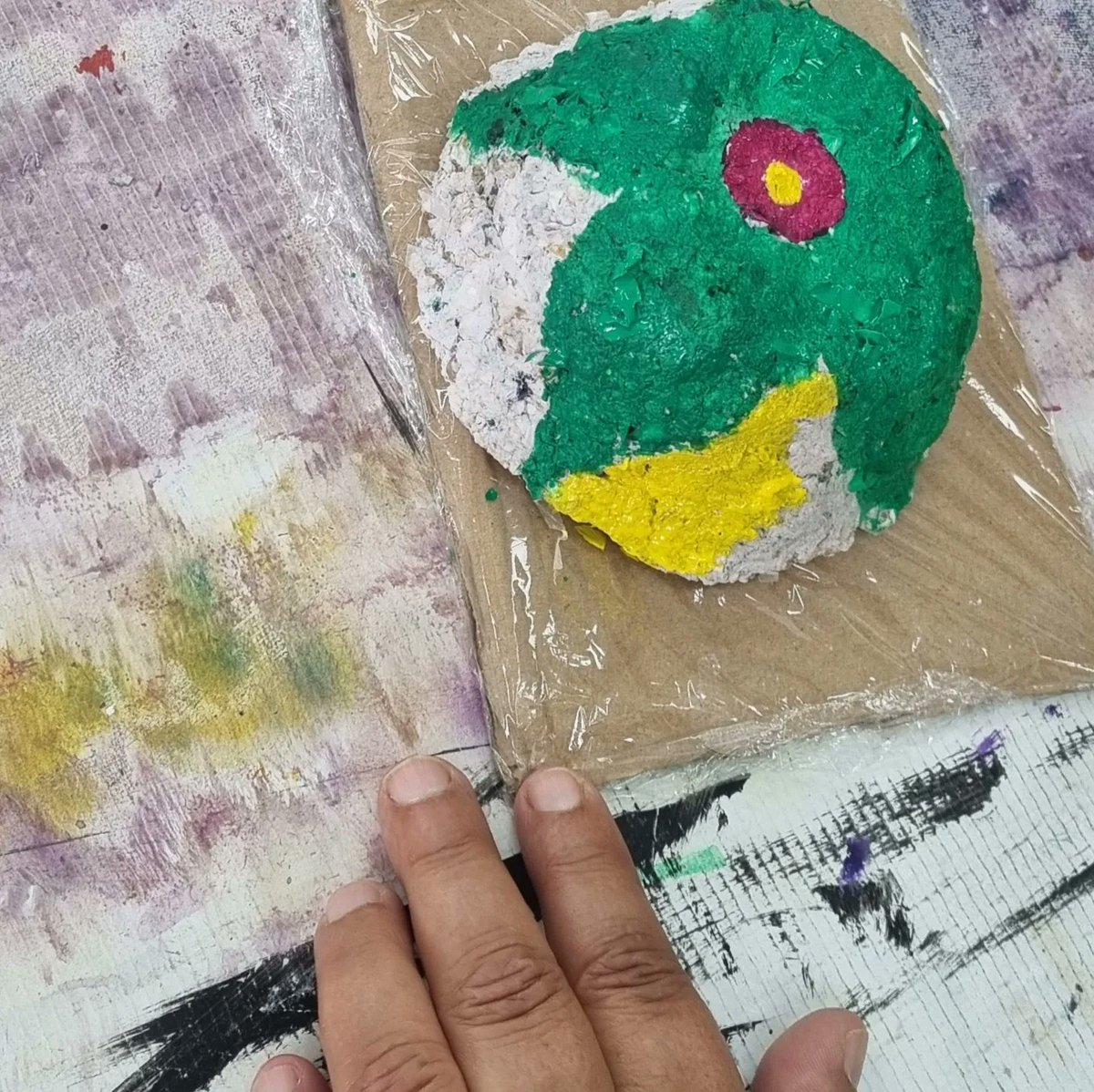 Creative Minds Update 🌞 

Our group have been keeping busy with lots of crafty activities, some individuals found their favourite medium and have been developing their skills with it. Ranging from collage making, stitching, paper mache and more! 
#community #artsandcrafts