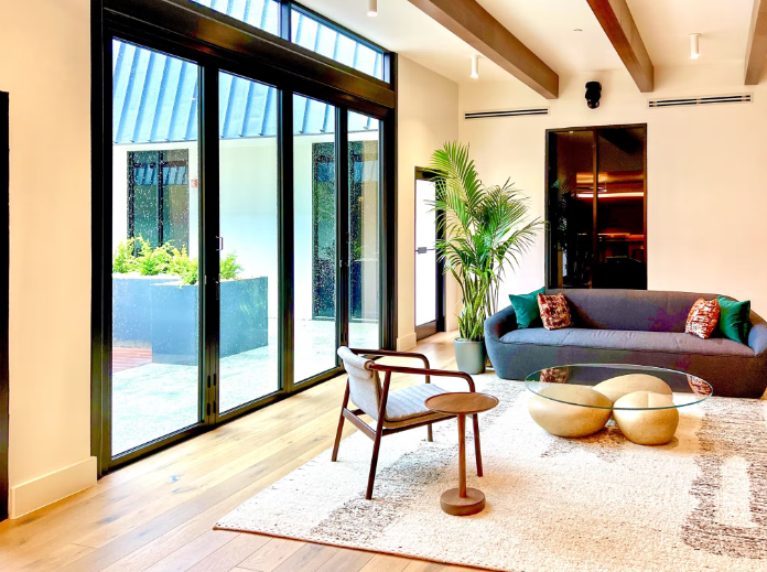 Impressive outcome for Meals on Wheels Atlanta complements of Design Galleria Kitchen &amp; Bath Studio and industry-leading architect ASD | SKY that incorporates multiple <a href="/NanaWall/">NanaWall</a> glass wall systems. View details: nanawall.com/blog/closing-t…

#daylighting #openspaceconcept