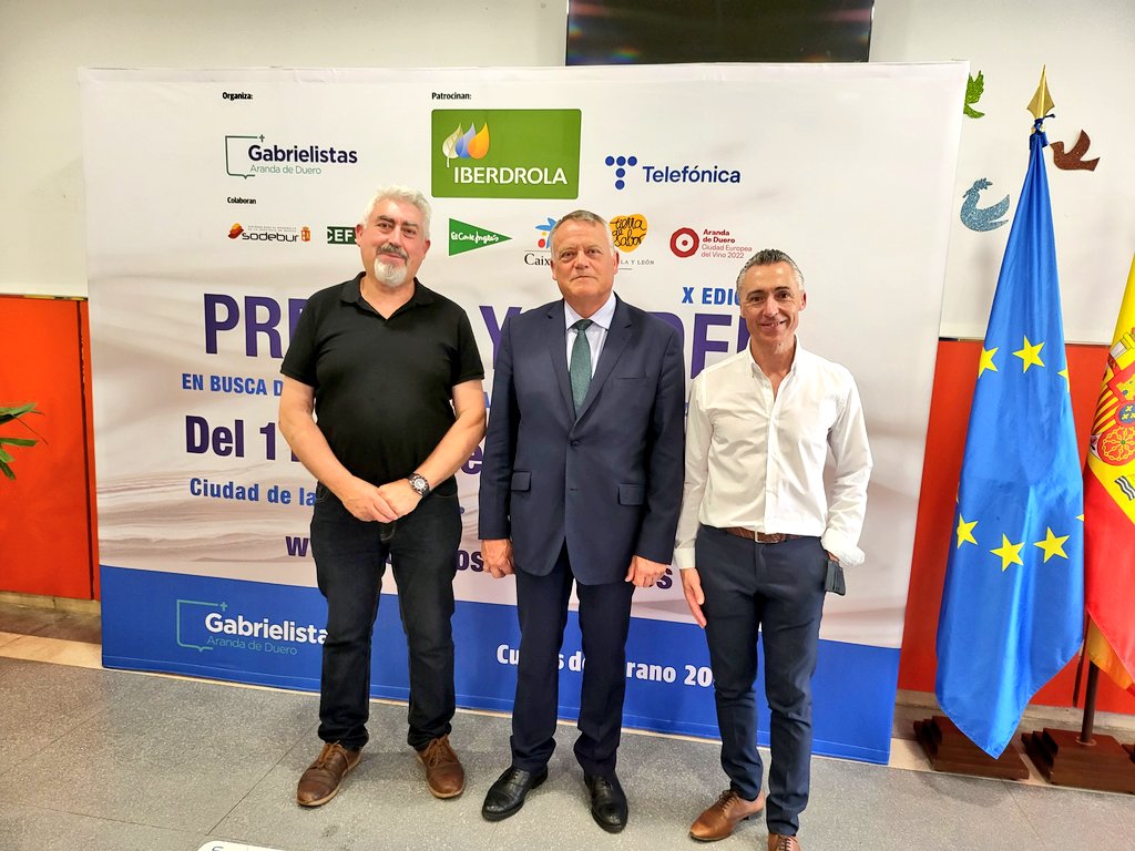 José Ignacio Delgado 🖤🇪🇸 (@jidelgadocs) on Twitter photo Un año más vuelvo a la Ciudad de la Educación del Colegio San Gabriel para asistir al X curso "Prensa y Poder" que presenta <a href="/graciano_palomo/">Graciano Palomo</a> y que hace del sur de la provincia de #Burgos epicentro informativo y político de España.
Enhorabuena 👏🏻 por el trabajo! Un año más vuelvo a la Ciudad de la Educación del Colegio San Gabriel para asistir al X curso "Prensa y Poder" que presenta <a href="/graciano_palomo/">Graciano Palomo</a> y que hace del sur de la provincia de #Burgos epicentro informativo y político de España.
Enhorabuena 👏🏻 por el trabajo!