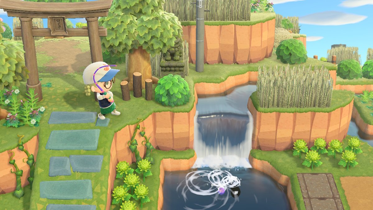 ma___yooo463's tweet photo. ここからの、釣りがすき
 #どうぶつの森 #AnimalCrossing #ACNH #NintendoSwitch https://t.co/N3GBceTzgI