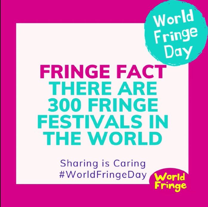 Happy #WorldFringeDay for all who celebrate!
