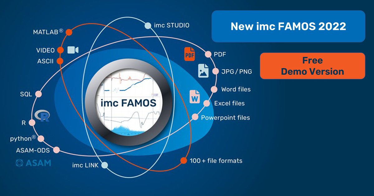 Out now – the new imc FAMOS 2022 with many new and enhanced functions for #data analysis and #visualization of test and measurement data.Get your free demo version and discover the new integrated #Python interface go.imc-tm.com/New-imc-Famos-…