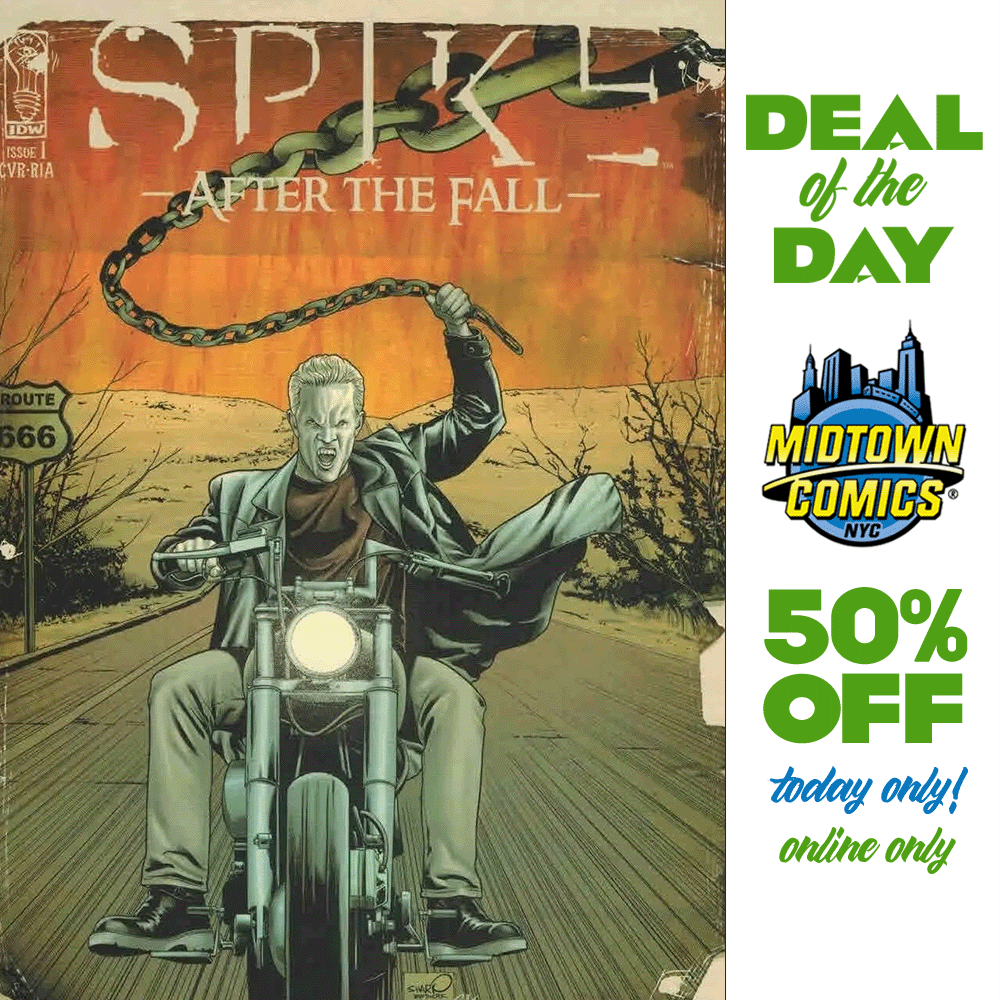 MidtownComics's tweet photo. 🔥#DealoftheDay🔥 50% off ON TODAY’S HIGH END #VARIANT PICK!
Every day there’s something new!
👉https://t.co/qe3wm1wjNC
👉#Spike After The Fall #1 Incentive #SharpBros Variant Cover
#IncentiveCover #MCDOTD #IDW #IDWPublishing #comicdeals #VariantCover #comicart #TopVariant https://t.co/j6oELyfTFp