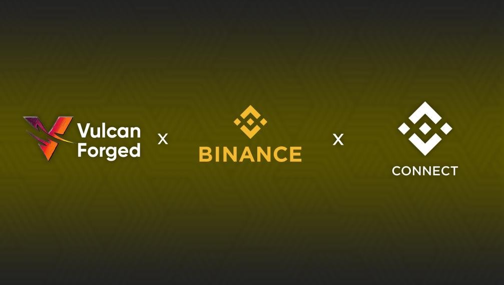 VulcanForged's tweet photo. We're delighted to team-up with @binance and Binance Connect to offer Fiat on-ramps for $PYR.

Allowing CC purchases in our games is essential for mass adoption. 

Using the Binance pair as liquidity you’ll be able to use a credit card which buys $PYR on the exchange backend. https://t.co/0Mjtl5YFUz