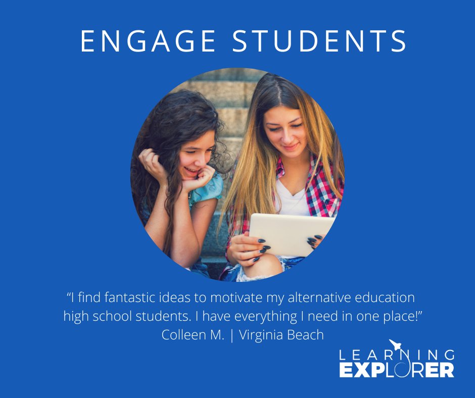 Don’t let your teachers waste time scouring the internet for engaging content. We give teachers a single platform to create, organize, share, and deliver engaging lessons. learningexplorer.com
#digitallearning #interactivelearning #curriculum #teachers #studentengagement