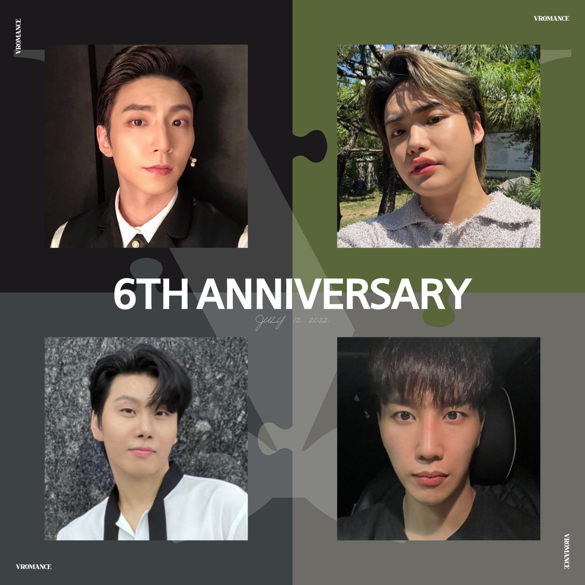 RBW_VROMANCE's tweet photo. [#브로맨스]

💚 6TH ANNIVERSARY 💚

브로맨스가 데뷔 6주년을 
맞이했습니다👏🏻 항상 곁에서 
응원해 주는 콜리 여러분들 
앞으로도 지금처럼 브로맨스의
곁을 든든하게 지켜주세요🤍

#VROMANCE #콜리
#브로맨스6주년축하해 https://t.co/rF0NdYQxcd