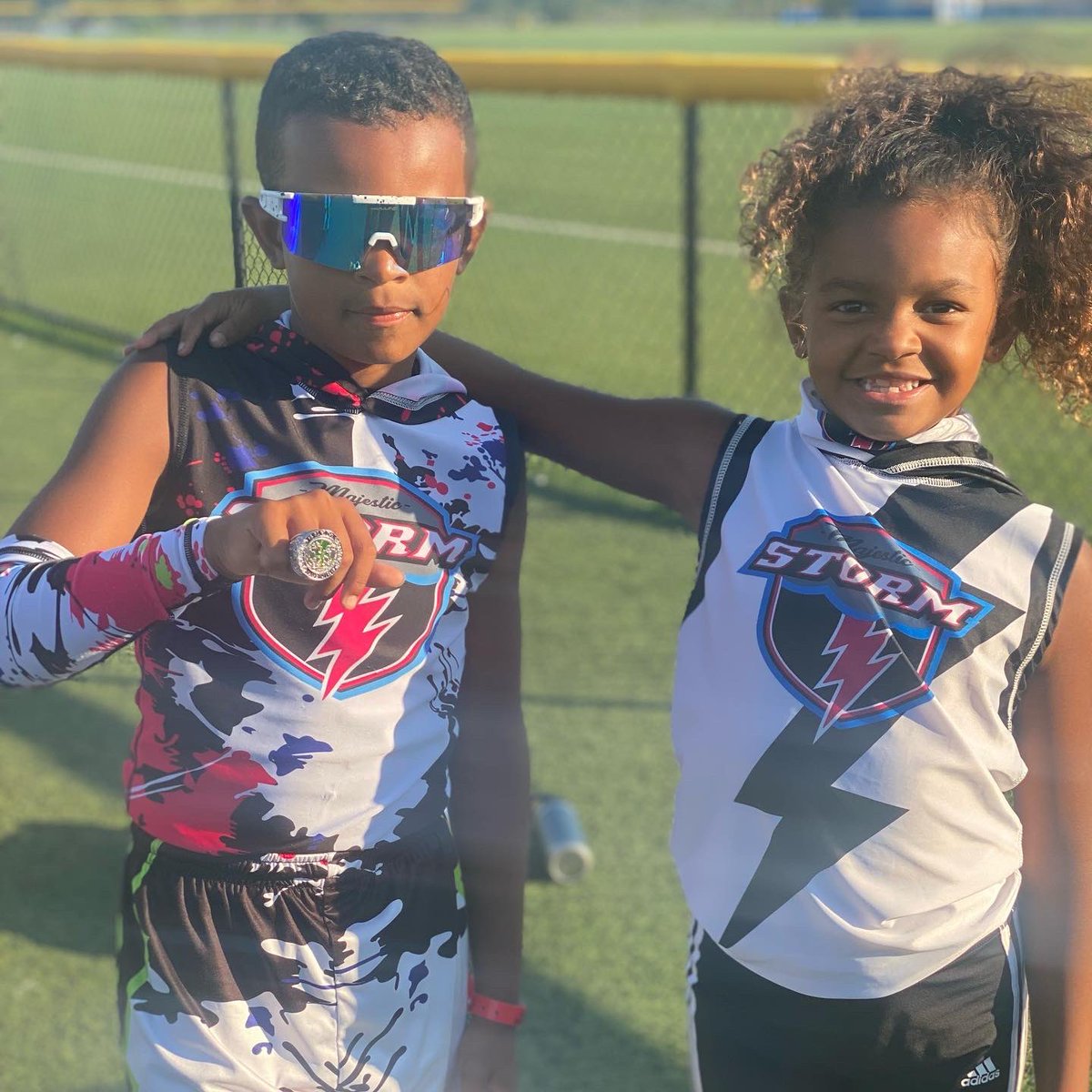TaraFlowers22's tweet photo. So PROUD of these boys! Went undefeated in the GridIron Wars ๐ tourney this weekend! All about having FUN and these boys working hard! #ringthem #flagfootball๐ #storm๐ช #firstgamefirstplayTD #pick6 #safety #pullingflags #blessed @CoachMFlowers https://t.co/dEvjikWG0Z