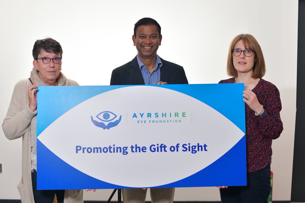 urquhartopts's tweet photo. Great to be part of the first Ayrshire Eye Foundation
charity event, our Optometrists Nina & Neil attended with their patients. Prof. Srinivasan is providing sponsored cataract surgery through the foundation and @AyrshireEyeπ #startseeingthingsdifferently https://t.co/0OAjth338C