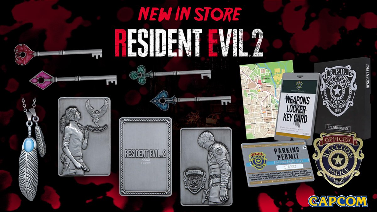 CapcomStoreEU's tweet image. ‼️ New Resident Evil merch in store!! 

Fall in love with these new *limited edition* items. There are only 2019 of each available! 

store.capcom-europe.com/games/resident…