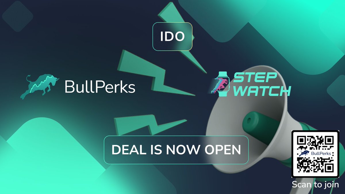 bullperks's tweet photo. 🐂 Calling all Crypto Bulls,

@stepwatchglobal IDO is NOW LIVE on #BullStarter!

💸 Join the deal here: https://t.co/EPbhJKevrB

#BullPerks #BullStarter $BLP #Stepwatch $SWP https://t.co/EtcmaQ1s4k