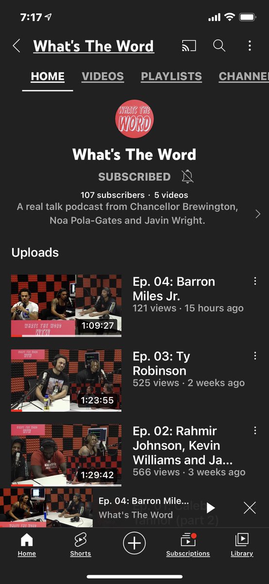 What’s The Word (WTW) (@wwhatstheword) on Twitter photo Episode 4 with Barron Miles Jr. ( <a href="/B2MILES14/">Barron Miles JR</a> ) is OUT NOW! Hit the links below! 🚨
Subscribe, Like, Comment!
youtu.be/EHOQyBtduDk
Spotify
open.spotify.com/episode/1n2rA5… Episode 4 with Barron Miles Jr. ( <a href="/B2MILES14/">Barron Miles JR</a> ) is OUT NOW! Hit the links below! 🚨
Subscribe, Like, Comment!
youtu.be/EHOQyBtduDk
Spotify
open.spotify.com/episode/1n2rA5…
