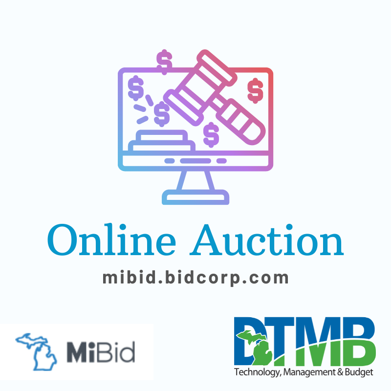 MichiganDTMB's tweet photo. #MiBid Alert: @MichiganDTMB's online auction site has 24 items currently available for bid. Don’t miss out! https://t.co/njptOxFxcD https://t.co/A9Vaphpock