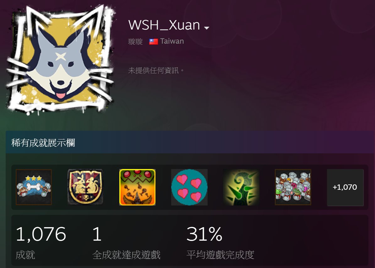 WSH_Xuan's tweet photo. 最近回家一打開Steam就會被廣告吸引買特價遊戲....
好邪惡呀!!!~!!!
完成度連一半都不到🧐 https://t.co/7cQGSBBK0H