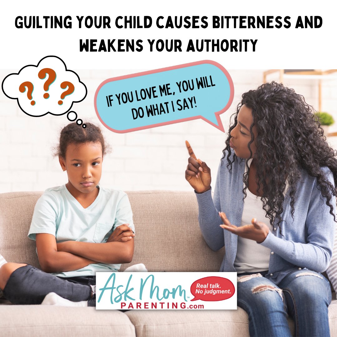 Sue_Donnellan's tweet photo. If you've done this, you’ve exploited her love for you to get her to do something for you. Guilt-using parents are vulnerable parents. 
#secretstoparentingwithoutgivingaf #askmomparenting #momguilt #parenthood https://t.co/TaR2fnx58X