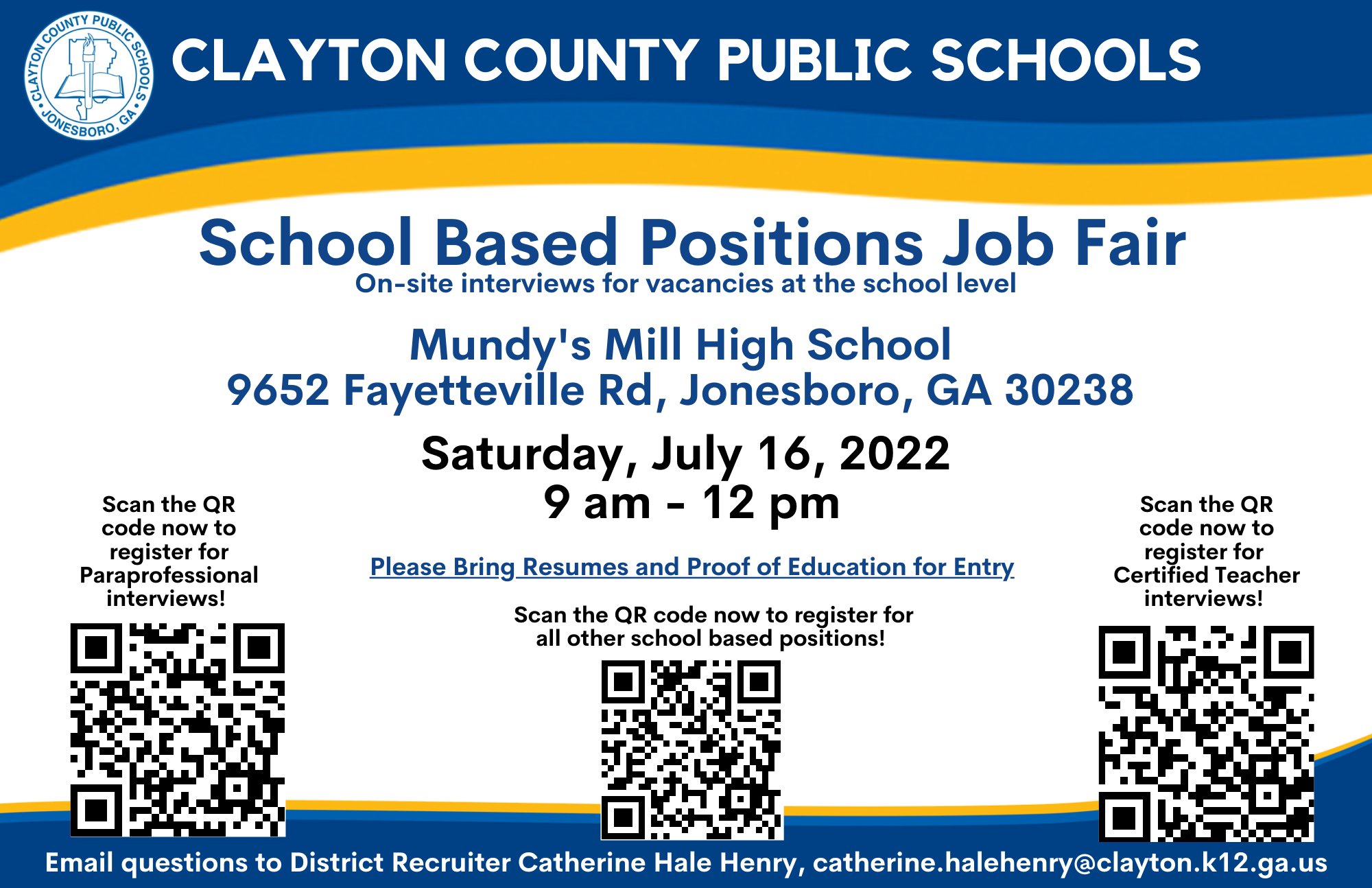Clayton County Public Schools on Twitter "REMINDER Clayton County