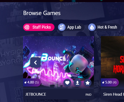 kastelsoft's tweet photo. Jetbounce in @SideQuestVR Staff Picks 🎉🎉

https://t.co/EOAohuOMnA
#vr https://t.co/cFfRTfP7AL