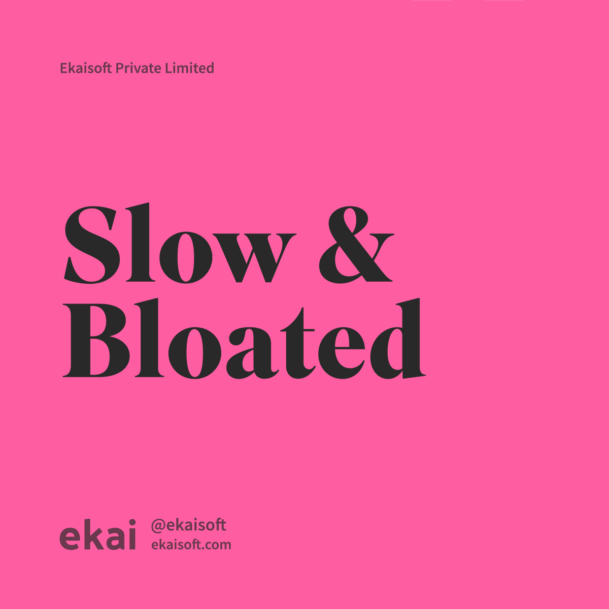 ekaisoft's tweet photo. Even though most web traffic now occurs on 4G instead of 3G, majority of mobile sites are still slow and bloated due to too many page elements.

#website #seo #ecommerce #marketing https://t.co/1POuoQIEs6