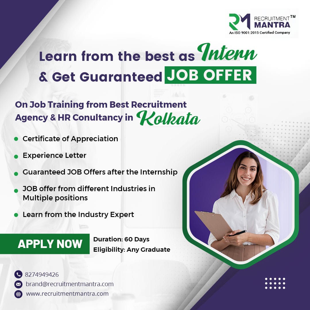 Recruitment Mantra on X: &ldquo;Learn from the best as INTERN &amp; Get 
