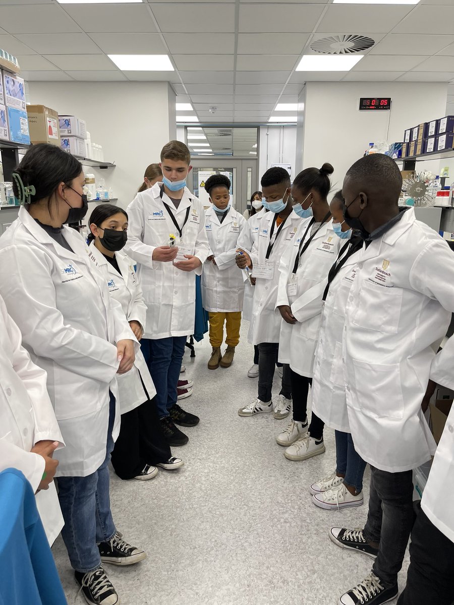 SuMBHG's tweet photo. On #Day1 of @MRCza #GenSprogramme learners were treated to a campus tour @SUhealthsci followed by a very important Lab Safety Talk from SITT secretariat and Lab Technical officer Mrs Caitlyne Young before entering and working in our state-of-the-art laboratories at MBHG. https://t.co/zbW3Qyyqmq