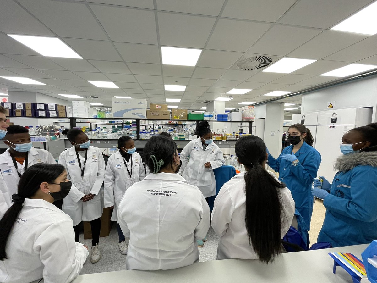 SuMBHG's tweet photo. On #Day1 of @MRCza #GenSprogramme learners were treated to a campus tour @SUhealthsci followed by a very important Lab Safety Talk from SITT secretariat and Lab Technical officer Mrs Caitlyne Young before entering and working in our state-of-the-art laboratories at MBHG. https://t.co/zbW3Qyyqmq