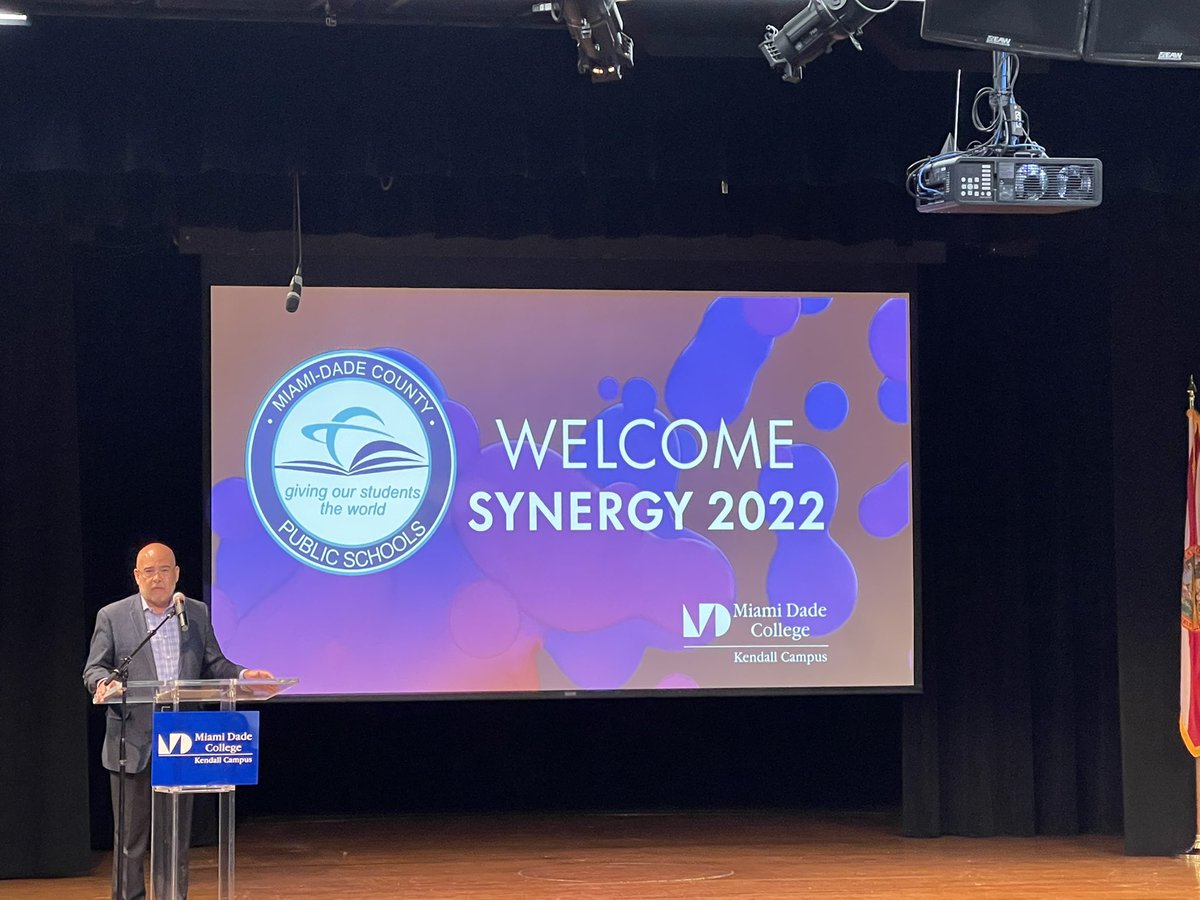 MDCPSOperations's tweet photo. It’s finally here! We are kicking off Synergy 2022 with welcoming remarks of leaders from @MDCPS and @MDCollege ! https://t.co/U0fBezQPQu