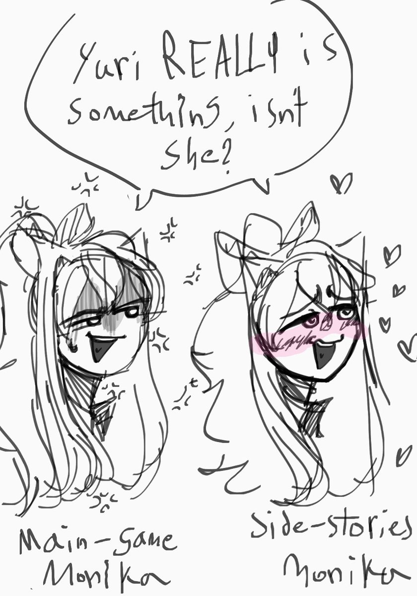 StrawberrySpuff's tweet photo. Scientific observation

#DDLC #DDLCFanart https://t.co/sPx0G0N6LQ