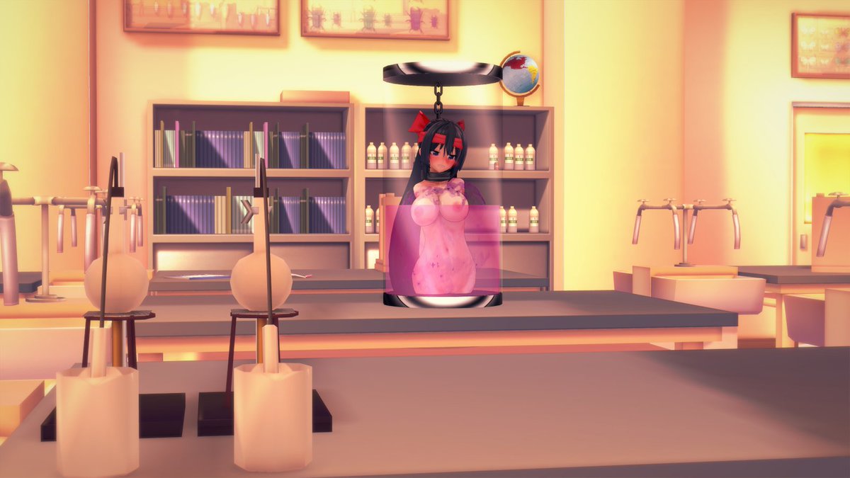 淫魔の敗北し放課後の理科室で薬漬けにされるアサギちゃん 