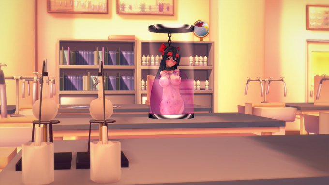 淫魔の敗北し放課後の理科室で薬漬けにされるアサギちゃん 