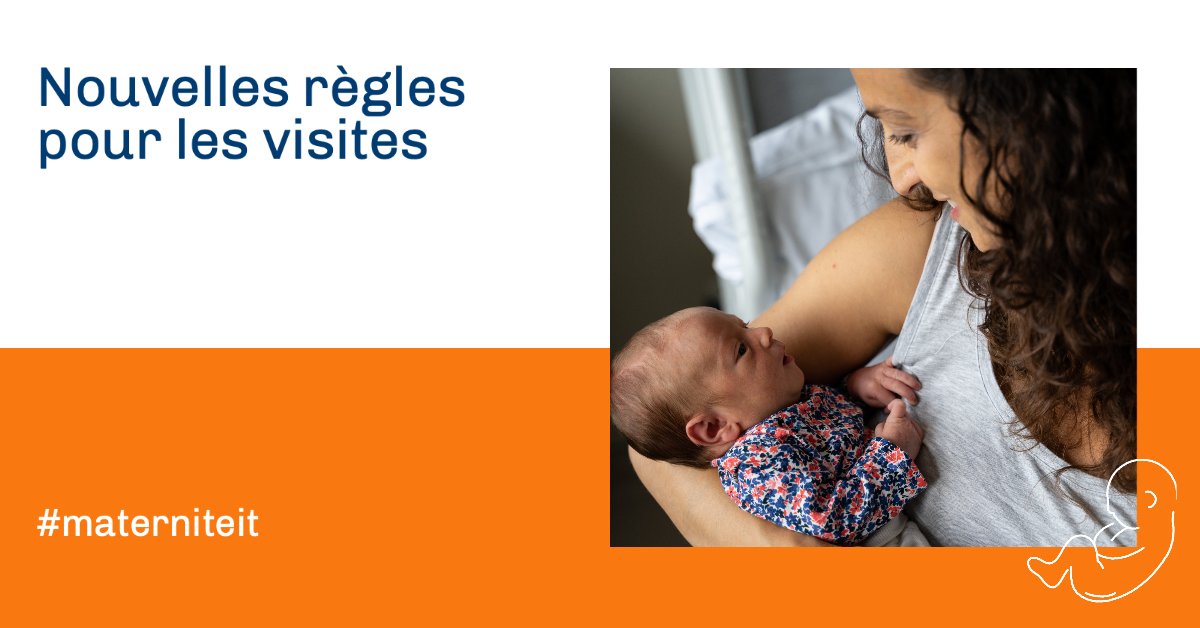 Op onze materniteit staan het welzijn en de veiligheid van moeder en baby op de eerste plaats. 👶 ❤️ Nous avons adapté les règles des visites dès aujourd'hui. Plus d’information ici : bit.ly/3IrumGG