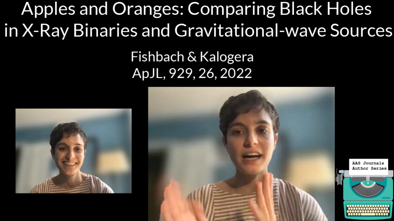 🆕 AAS Journal Author Series video! Maya Fishbach <a href="/mayaKfish/">Maya Fishbach</a> (<a href="/NSULA/">Northwestern State University</a>) chats about her article on black holes: youtube.com/watch?v=pdNhnm…

The goal of this series is to connect authors w/their article, their human story &amp; the larger #astronomy community. #ExploreAstronomy #BlackHoles