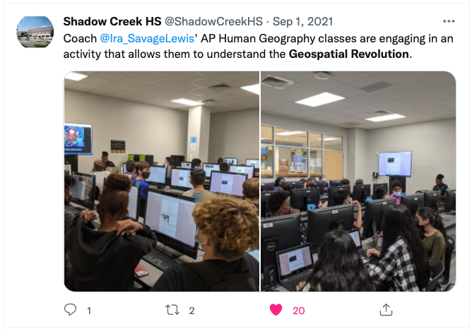 geospatialrev's tweet photo. @EsriUC @josephkerski @WPSU @EsteGeraghty Tweetstorm cont'd! #geospatialrevolution #geospatial #EsriUC https://t.co/BeZPgbHxX1
