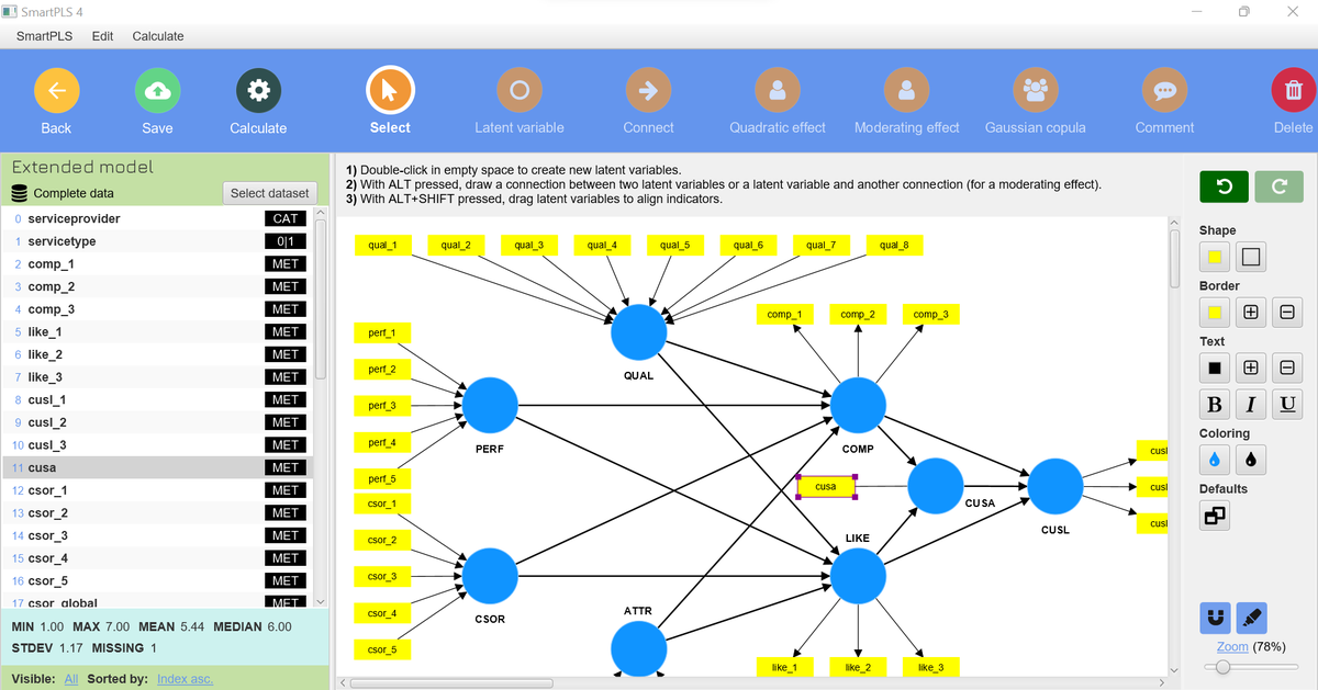 SmartPLS's tweet photo. Check out the latest SmartPLS 4 release (4.0.7.2) and - among many other cool features - its extraordinary Bootstrapping, Permutation, FIMIX-PLS, and PLS-GAS speed performance. Get SmartPLS 4 access here: https://t.co/fBVpxglceX
#pls_sem #plssem #SmartPLS #SmartPLS4 #software https://t.co/xxUf8KoukV