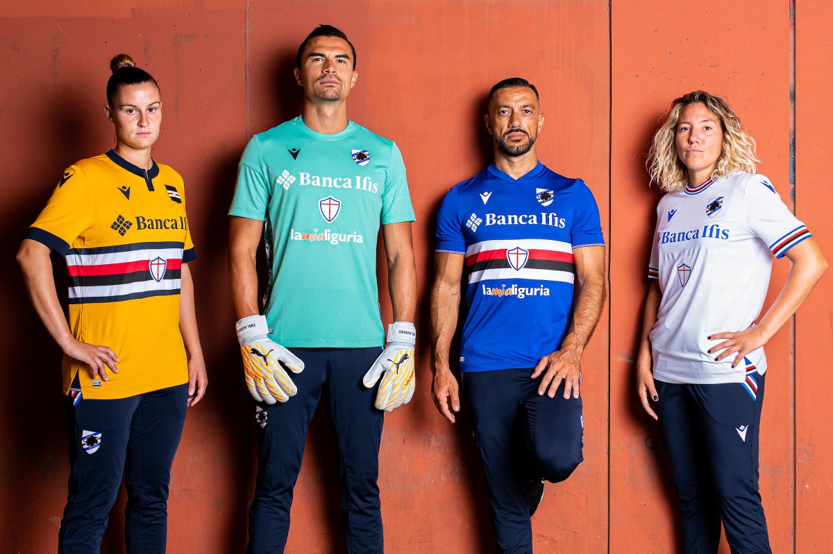 PER L’U.C. #SAMPDORIA

Official Jersey Collection 2022/23

#FORZADORIA 🔵⚪️🔴⚫️⚪️🔵