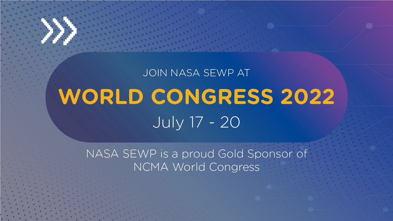 NASA SEWP on Twitter "NCMA World Congress starts next week! Signup