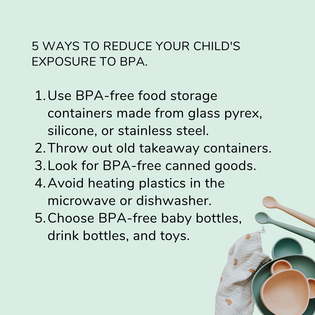 ☝️ BPA is an acronym worth paying attention to. It stands for bisphenol A - a chemical commonly used in plastics manufacturing. 
.
☝️BPA is often found in food storage containers, plastic water bottles, baby bottles, cans, and toys. Diet is the most significant source of