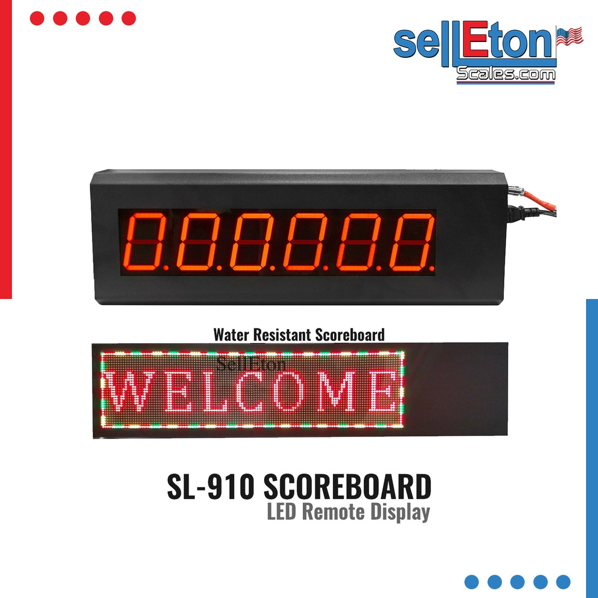 SelletonScales's tweet photo. 👉SL-910 Scoreboard / LED Remote Display

SHOP NOW👇👇👇
https://t.co/GsCM5Ul85c
#SellEtonScales #SellEtonAccessories #SL910 #Scoreboard #LEDRemoteDisplay #Indicators #LED #RemoteDisplay #IndustrialScales #AxleScales #TruckScales #FloorScales https://t.co/IzH5aax8o0