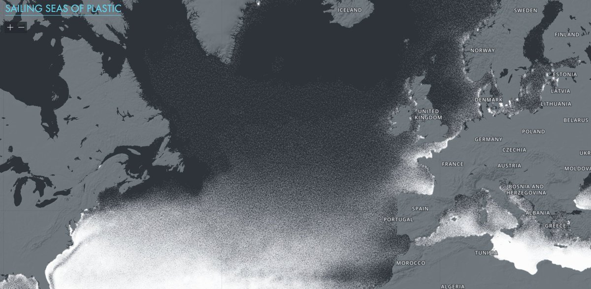 DataLion_EN's tweet photo. Awesome visualization of plastic waste in our oceans by @dumpark #VisualMonday #dataviz #seaofplastic #plasticwaste #mapping https://t.co/emDf0qgobW https://t.co/AF9MAendE8