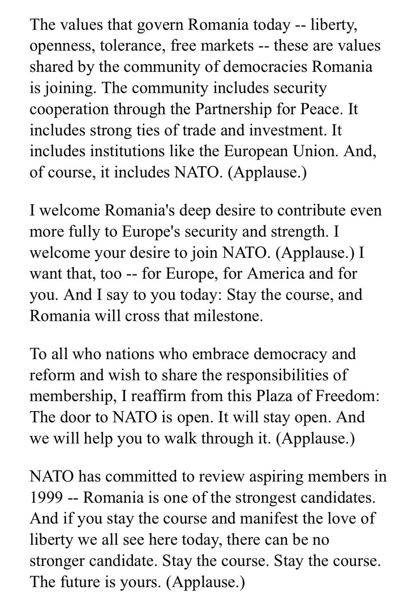 dansultanescu's tweet photo. Bill Clinton, 25 years ago, in Romania: “Stay the course. Stay the course. The future is yours!”. https://t.co/xunlYvaPet  #25years #celebration #strategic #partnership #romania #usa #future 🇷🇴🇺🇸 https://t.co/r2h3XIzM95