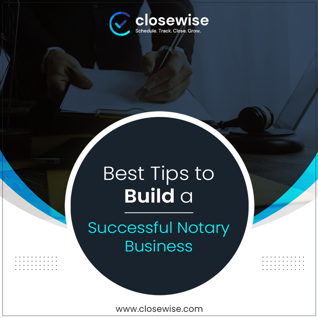 Alicee_Walkerr's tweet image. Want to build your notary business? Read this article and find out the best tips for building a successful notary signing agent business: 
closewise.com/build-successf…
#notarybusiness #notarypublic #notarysigningagent #buildnotarybusiness #notarytool #notarysoftware #signingagent