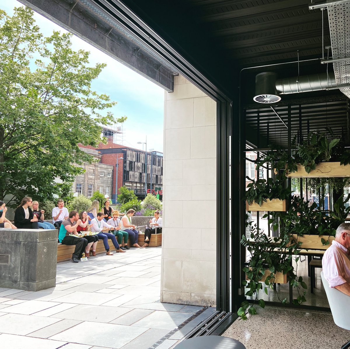 Sciontec's tweet photo. Our customers and visitors are making the most of the super #alfresco seating area @LSPsocials today! 

To take advantage of the distinctive facilities @LSPsocials, get in touch with our team today to find the perfect next home for your business: Enquiries@sciontec.co.uk https://t.co/KAoZqBAttA