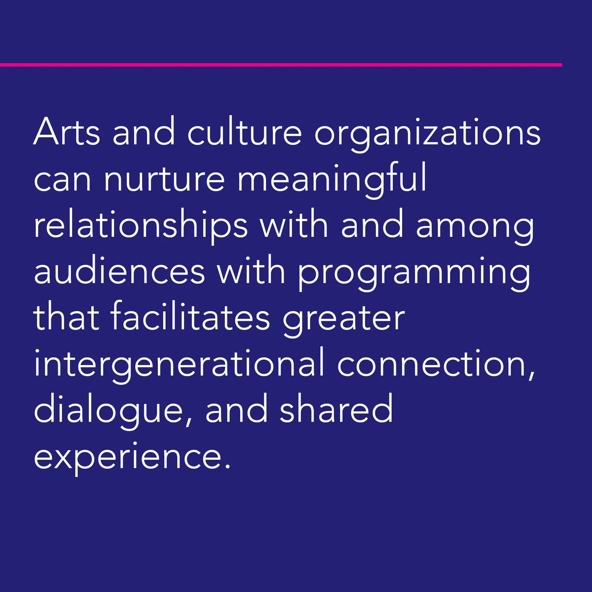 Older adults have a lot in common with their younger counterparts! 

Read more similarities in Untapped Opportunity: link in bio. 

#CultureTrack #CCTTstudy <a href="/LaPlacaCohen/">LaPlaca Cohen</a> <a href="/EAMPhil/">E.A. Michelson Philanthropy</a> <a href="/SloverLinett/">Slover Linett Audience Research</a> #CreativeAging #VitalityArts