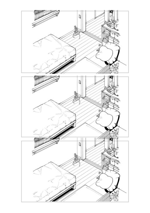 前回描いた背景を再利用することでできることがある 