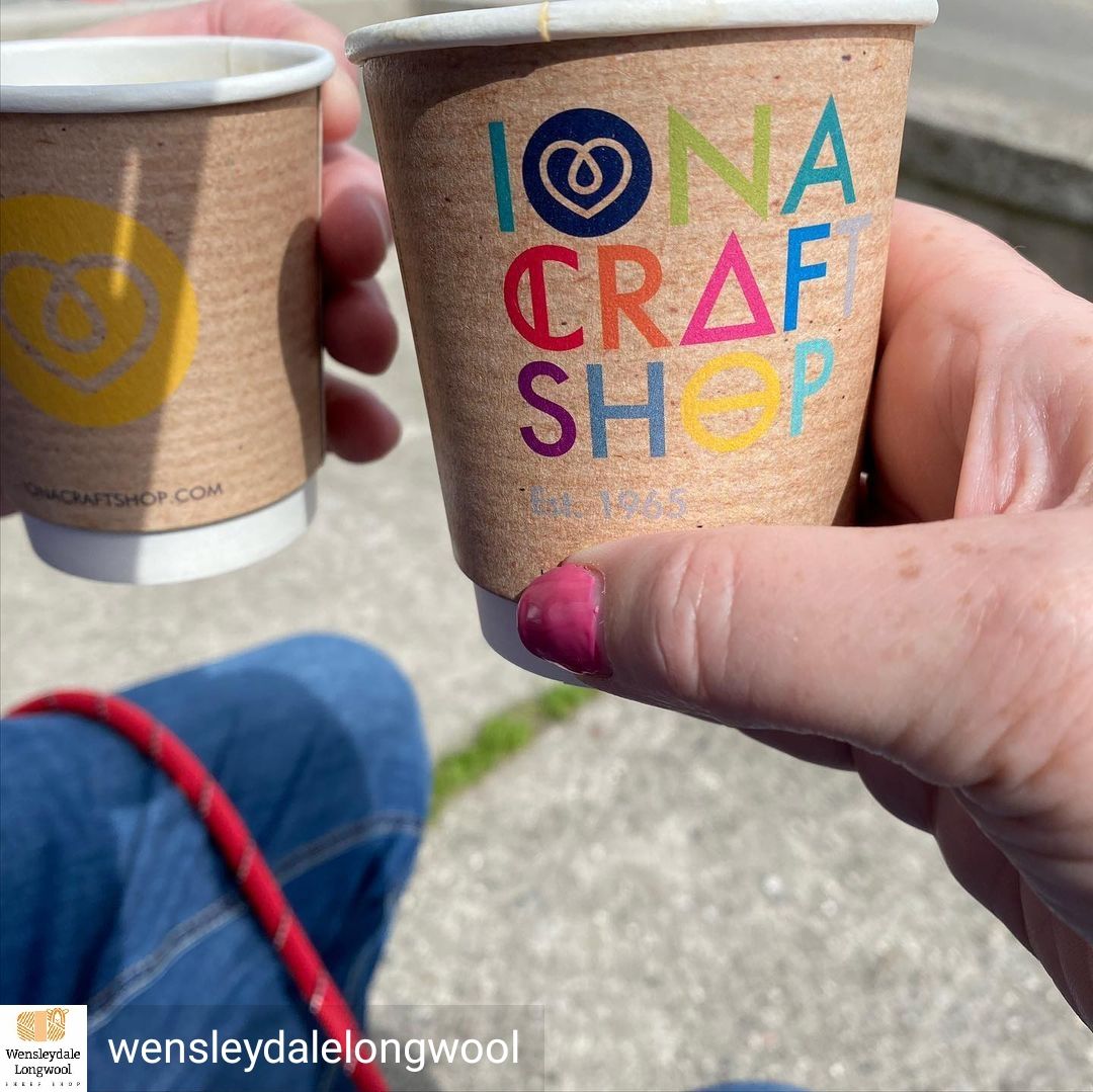 WensleydaleYarn's tweet photo. Fabulous day spent on Iona - I’ve been promising myself a trip since EYF when we were located next to @ionawool In the Wool Room - such a beautiful place , weather was amazing too - can’t wait to return @ionacraftshop https://t.co/IM2Osiy0Bn