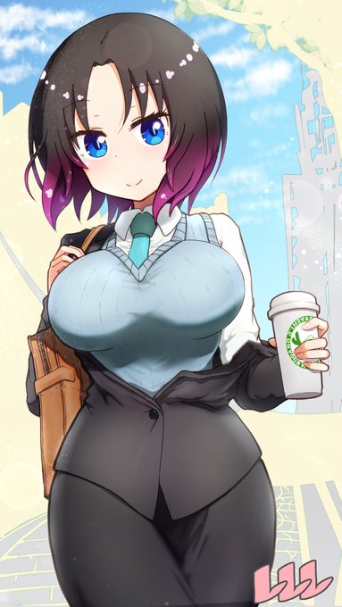 今日も一日
がんばるぞい

#小林さんちのメイドラゴン 
#maidragon 