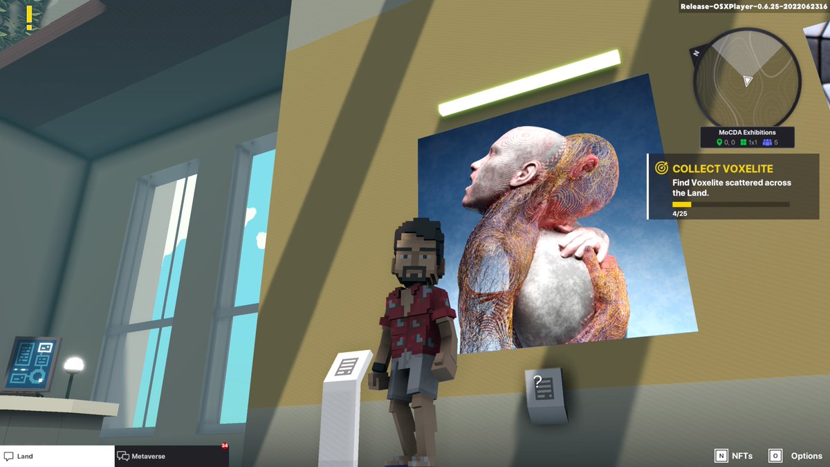 ruthsandyka's tweet photo. @TheSandboxGame @MOCDA_ I just participated in the #TheSandbox weekly contest for a chance to win 200 mSAND! Here is my favorite piece from the ‘Impossible Worlds’ exhibition, check out my screenshot below!
👇 https://t.co/YlTWgoq5d9