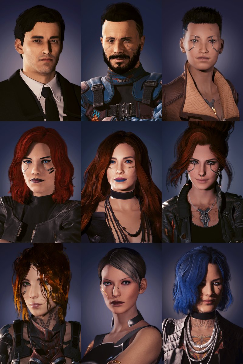 Vesn4_'s tweet photo. My series of portraits inspired by #BetterCallSaul season 4 portraits' aesthetic made in #Cyberpunk2077 featuring my chooms that volunteered ππ₯°
#MaleV #FemaleV #Cyberpunk2077photomode #VirtualPhotography #CyberLit https://t.co/Hx5BsS31oW