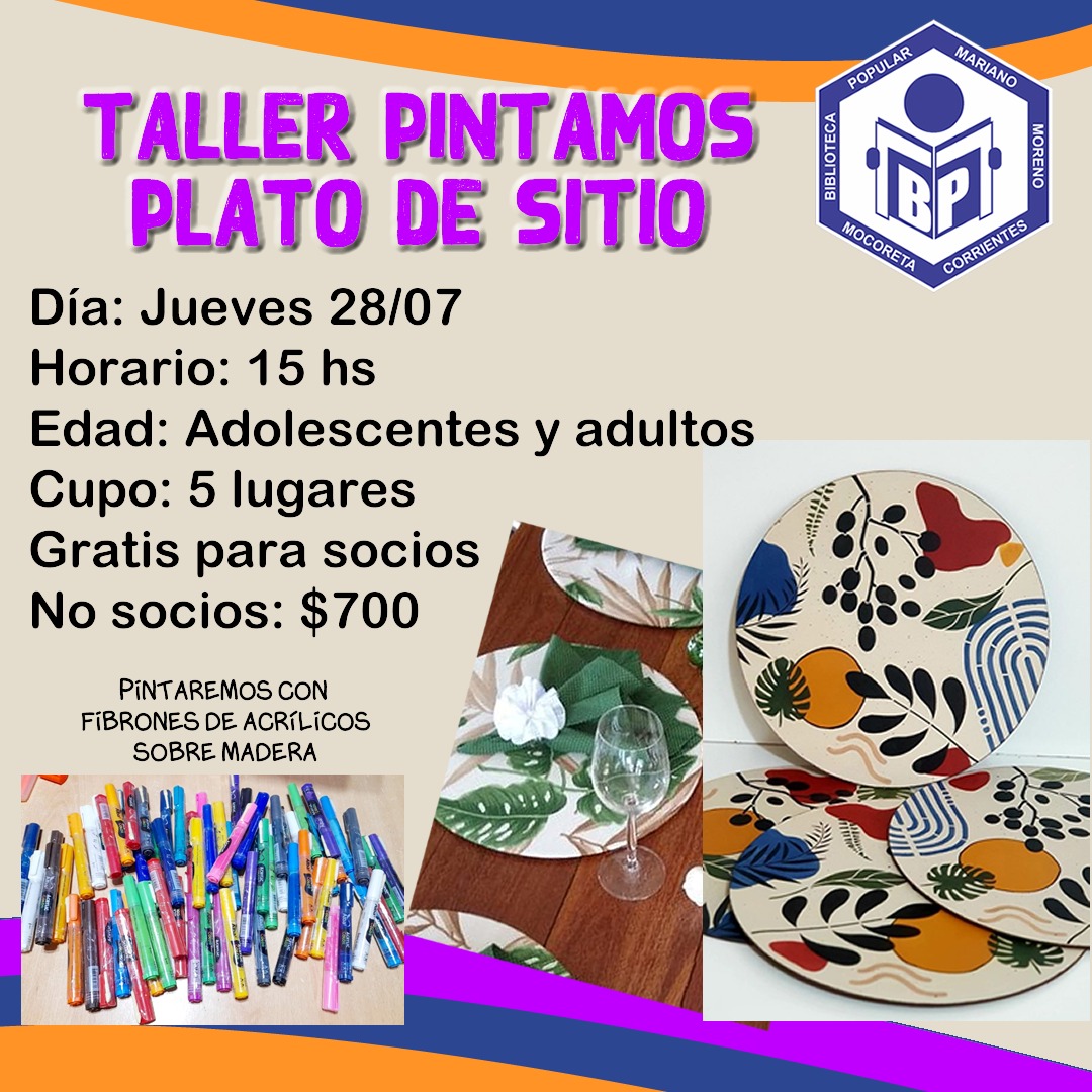 bpmocoreta's tweet photo. Talleres de Arte para estas vacaciones. #biblioteca #VacacionesDeInvierno  #vacaciones #mocoretá #corrientes #bibliotecapopular https://t.co/oqgg0E2CoM