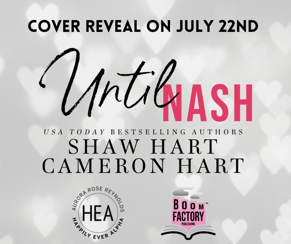 HEA ANNOUNCEMENT - BLOGGERS WANTED! Give Me Books is accepting #bloggers to sign up for the blog tour for Until Nash by Shaw Hart and Cameron Hart. bit.ly/UntilNashEVENTS Until Nash will be releasing on July 29th. Add it to your #goodreadstbr list. goodreads.com/book/show/6138…