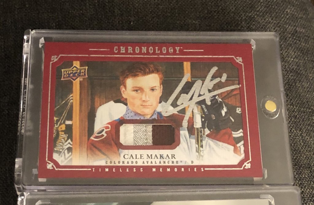 FatPowerForward's tweet photo. @HobbyEliteTrade Knocked a few of them off this year already, but right now, looking to add a Makar YGC and any Makar rookie autos to the ever growing Makar PC.
And I love doing the #flexfiday threads. Always a chance to see some really amazing stuff that people have in their PC. https://t.co/0B1QYcIH5o
